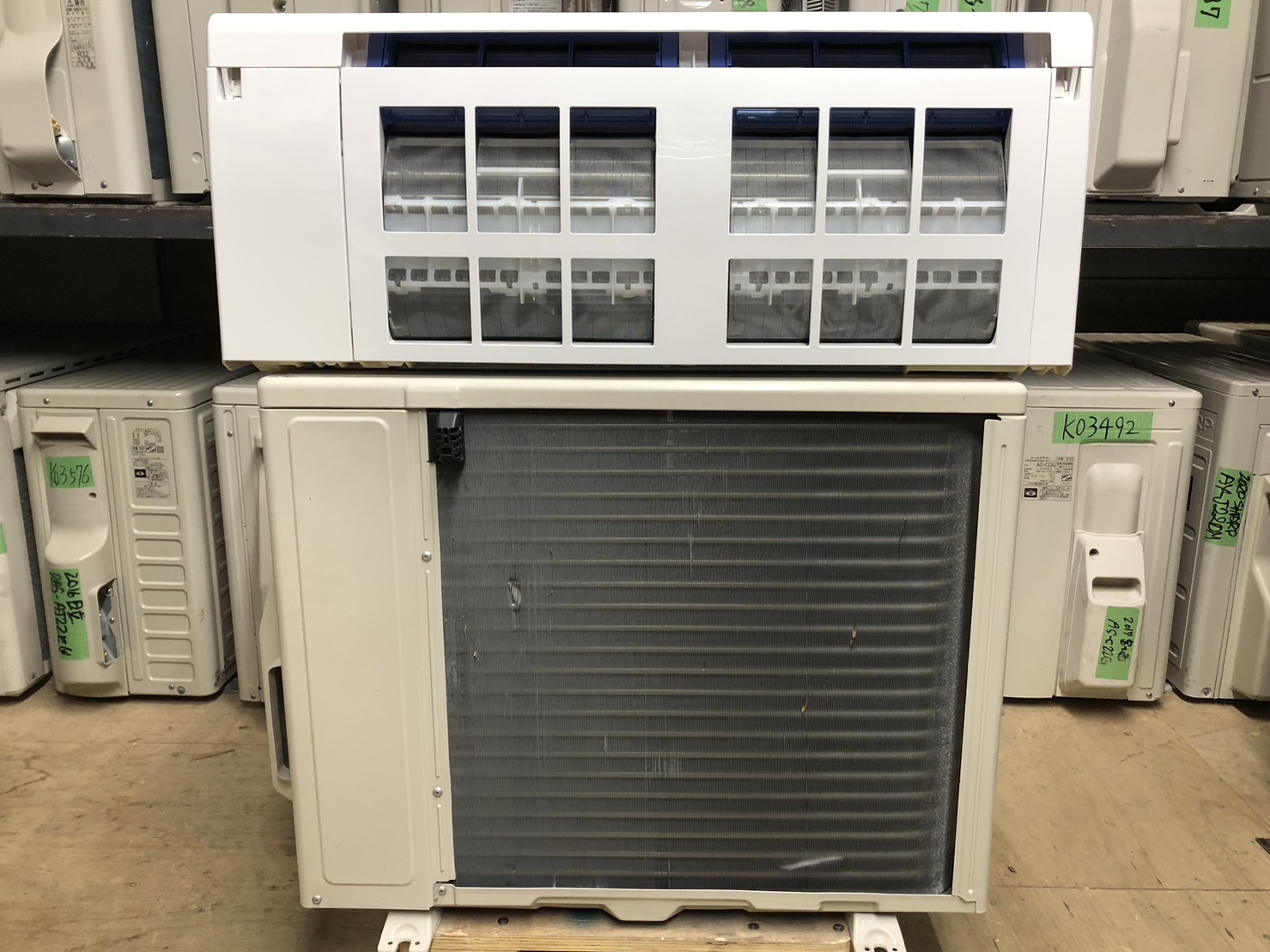 K04226 富士通 中古エアコン 主に6畳用 冷房能力 2.2KW ／ 暖房能力 2.5KW
