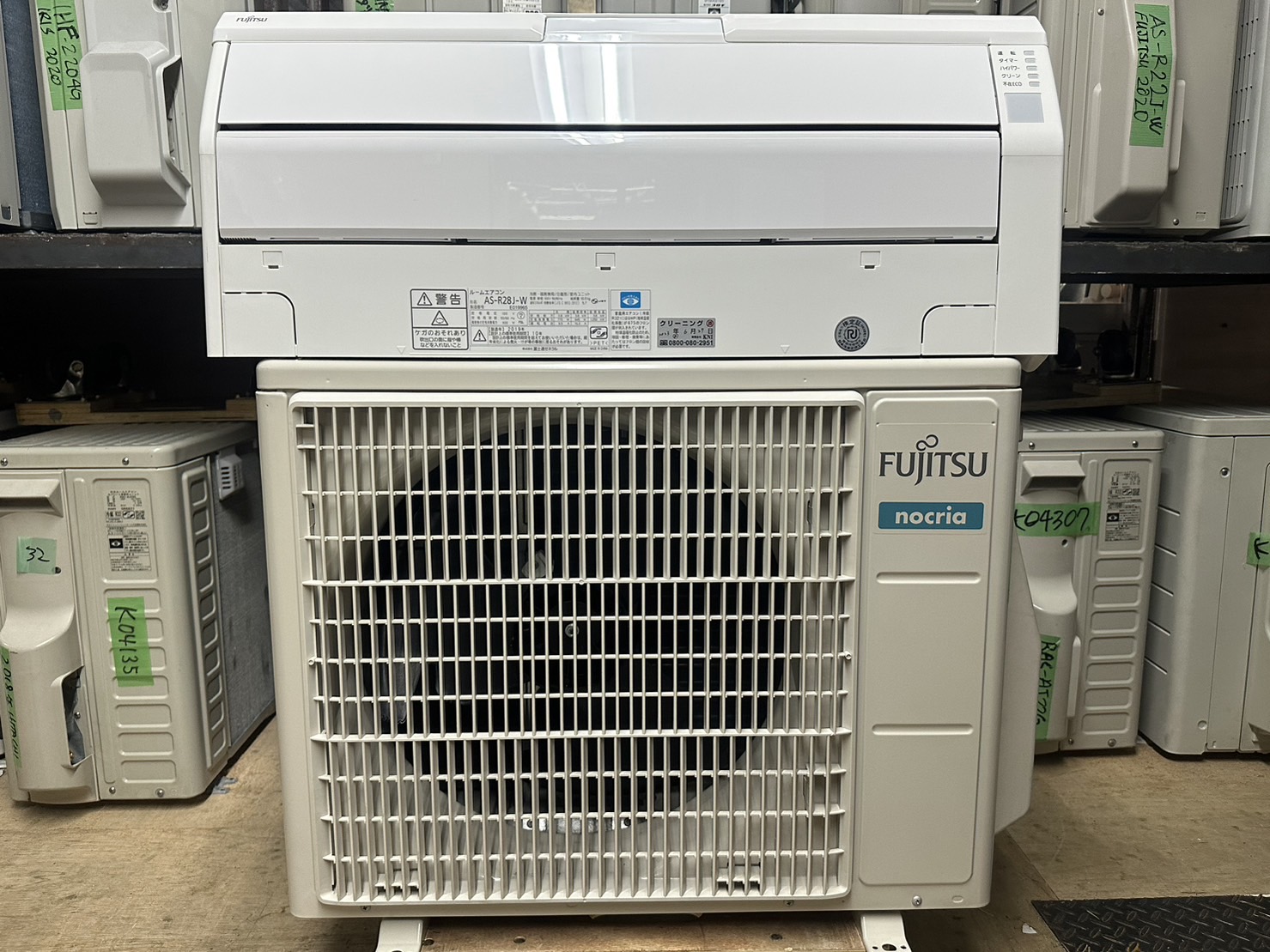FUJITSU エアコン AS-R28J 10畳用 nocria P572 【公式通販】