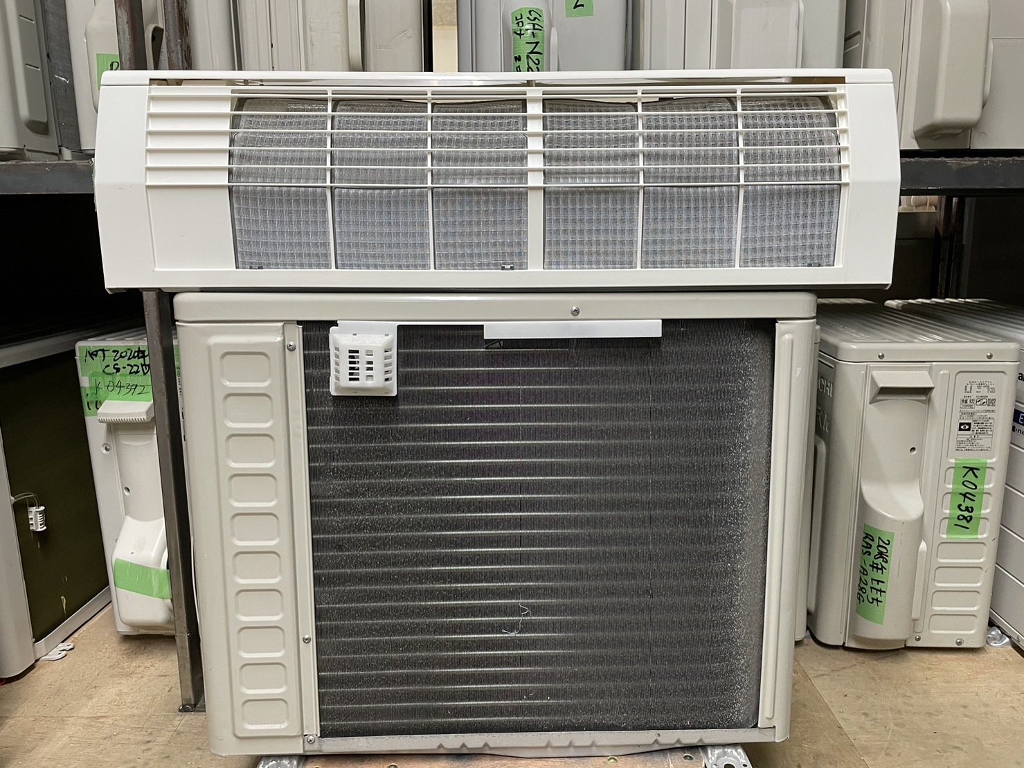 K04422 2018年製 日立 中古エアコン 主に6畳用 冷房能力2.2kw/暖房能力 