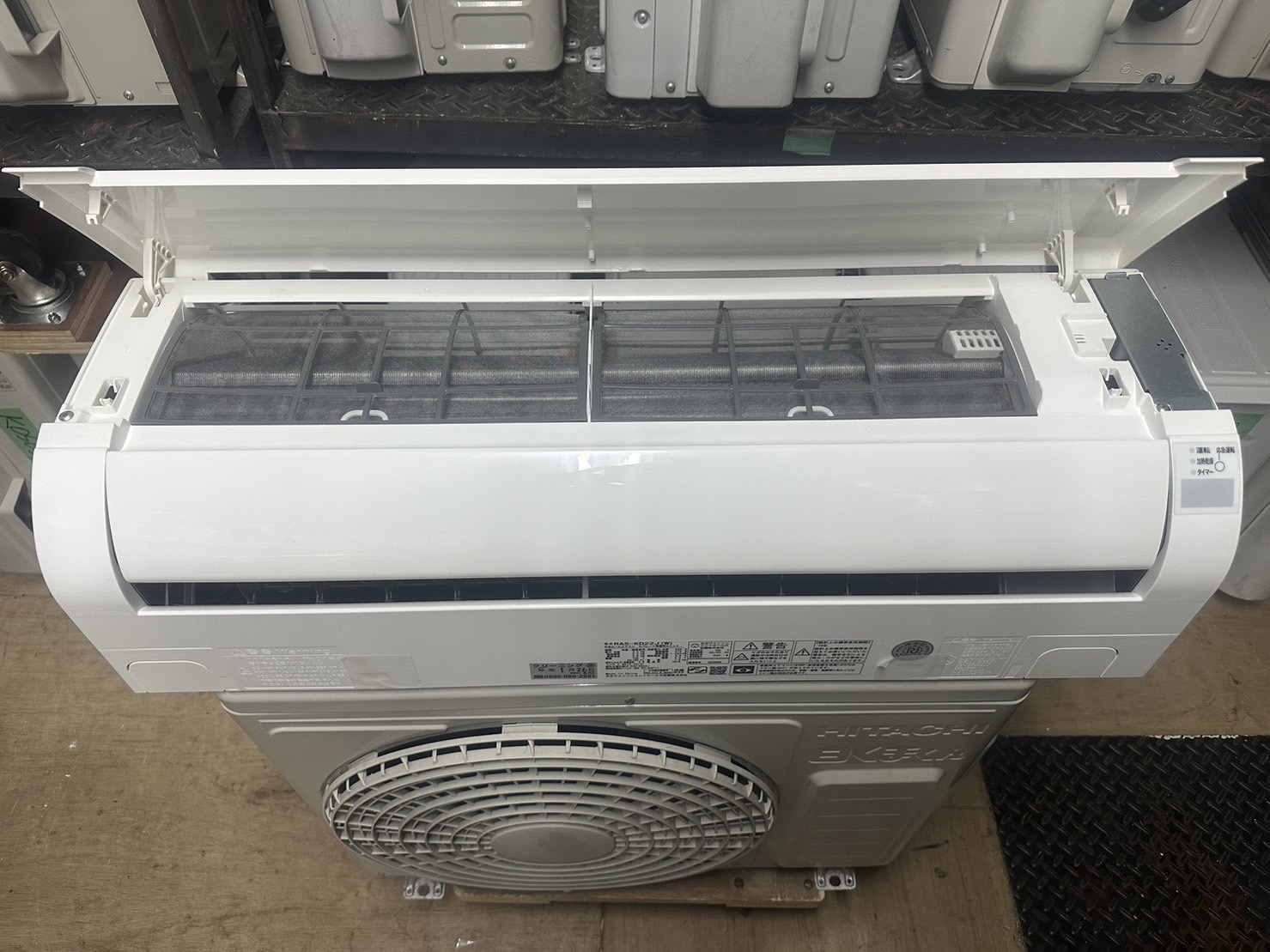 K05103 日立 2019年製 中古エアコン 主に6畳用 冷房能力 2.2KW ／ 暖房 