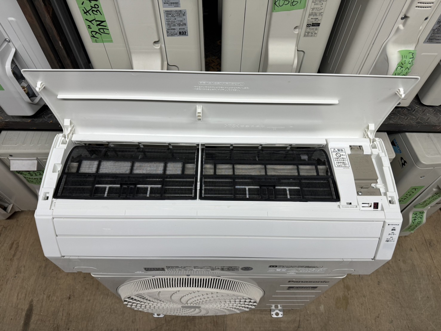 K02117 パナソニック 中古エアコン 主に6畳用 冷2.2kw／暖2.2kw