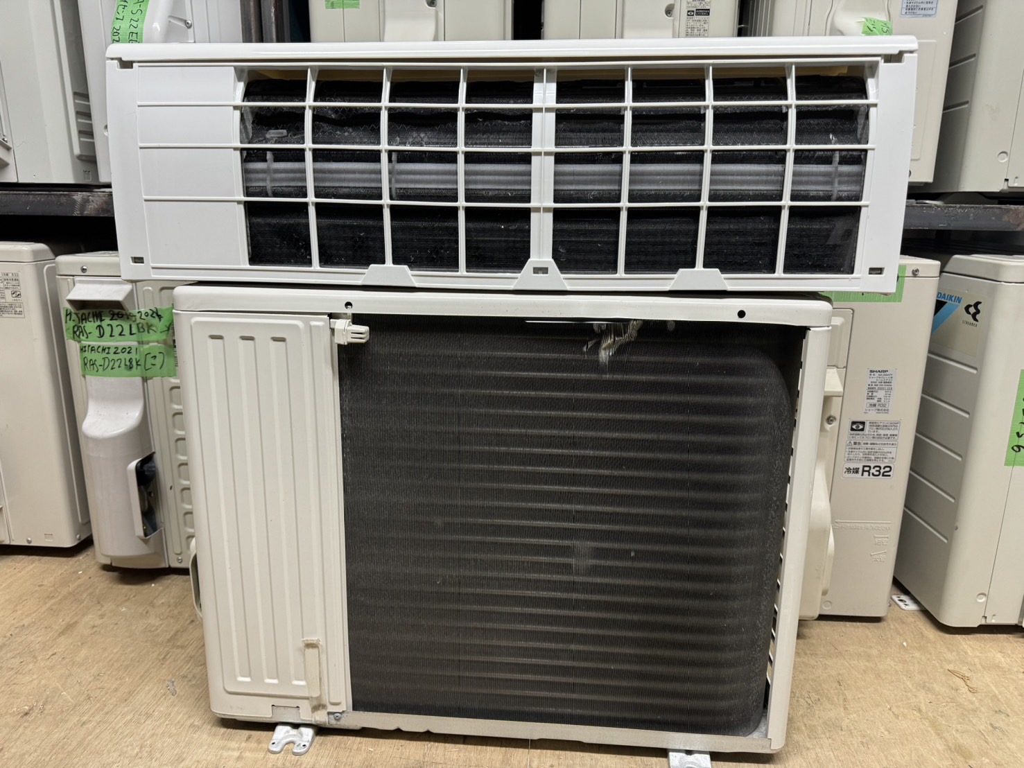 K03034 パナソニック 中古エアコン 主に6畳用 冷2.2kw ／ 暖2.2kw